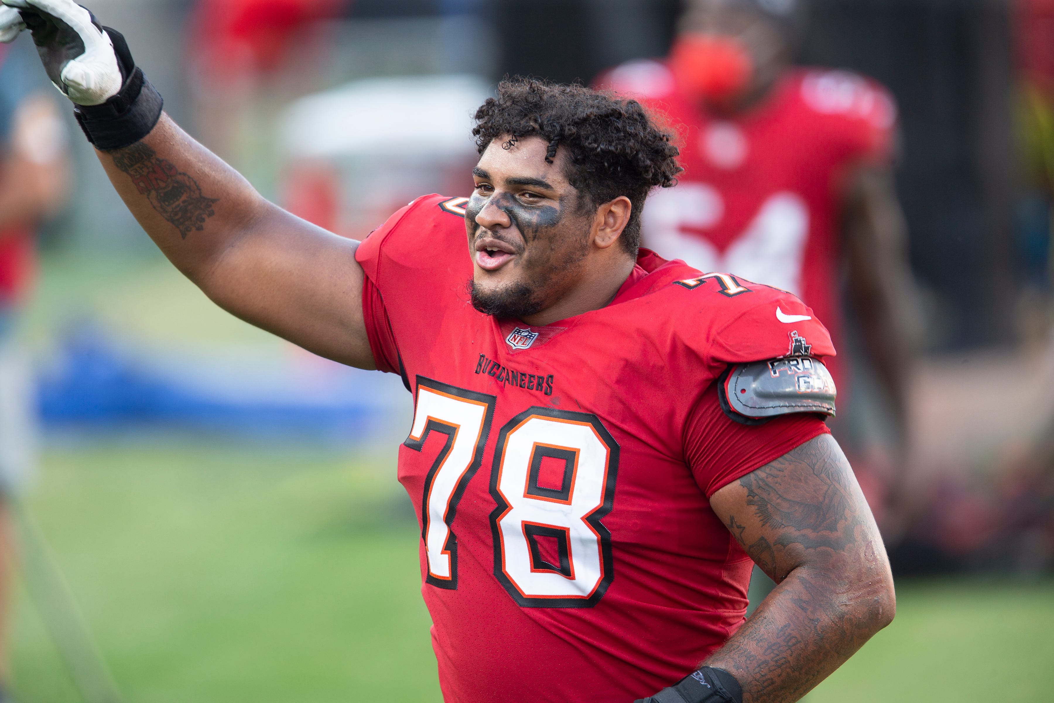 Tampa Bay Buccaneers offensive tackle Tristan Wirfs (78) against the Minnesota Vikings on Sunday, Dec. 13, 2020, in Tampa, Fla. (AP Photo/Alex Menendez)